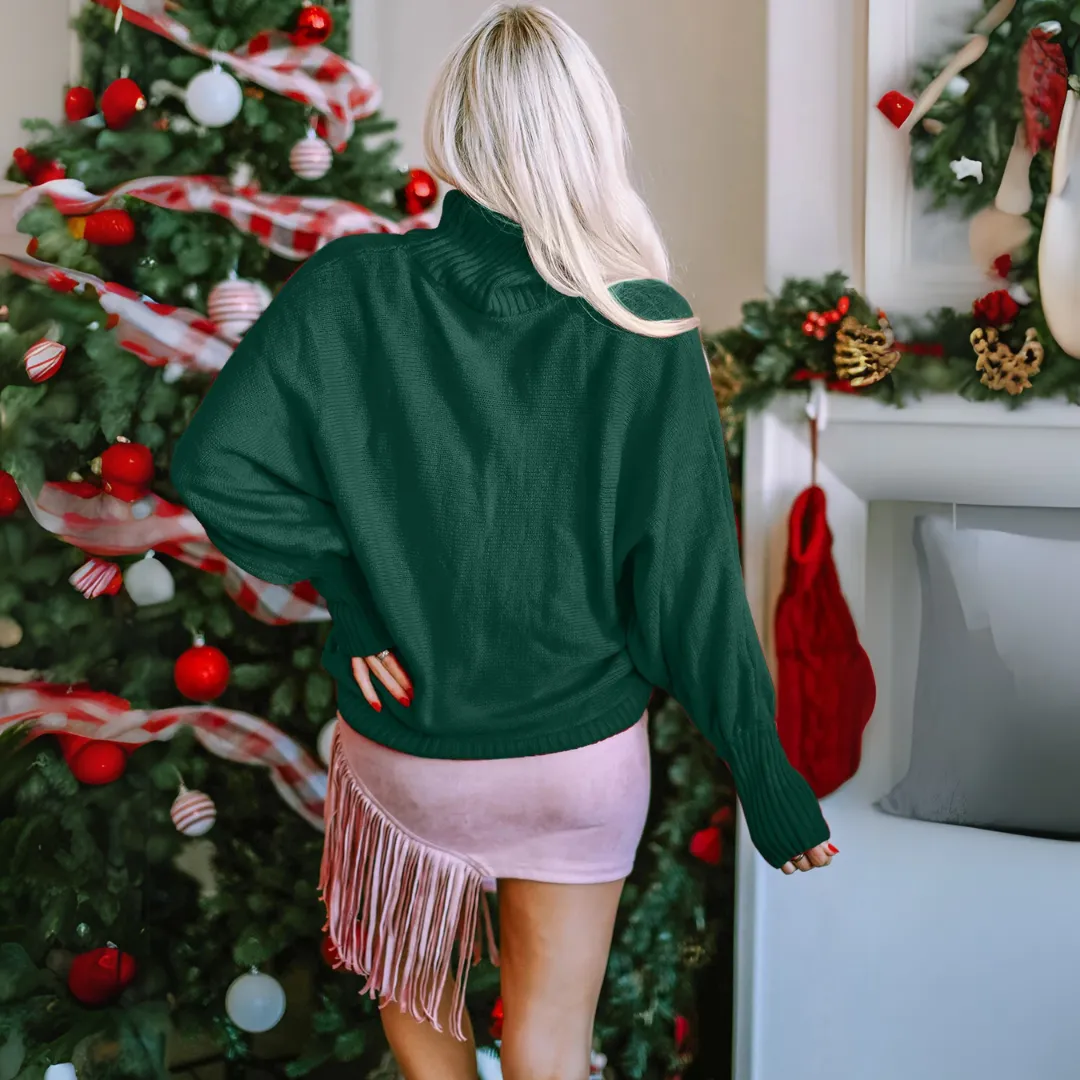 Marlena - Feestelijke Merry Turtleneck Trui