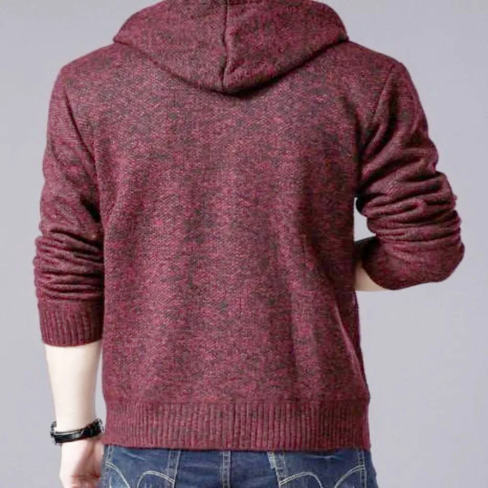 Mens Fleece Lined Sweater Jacket
