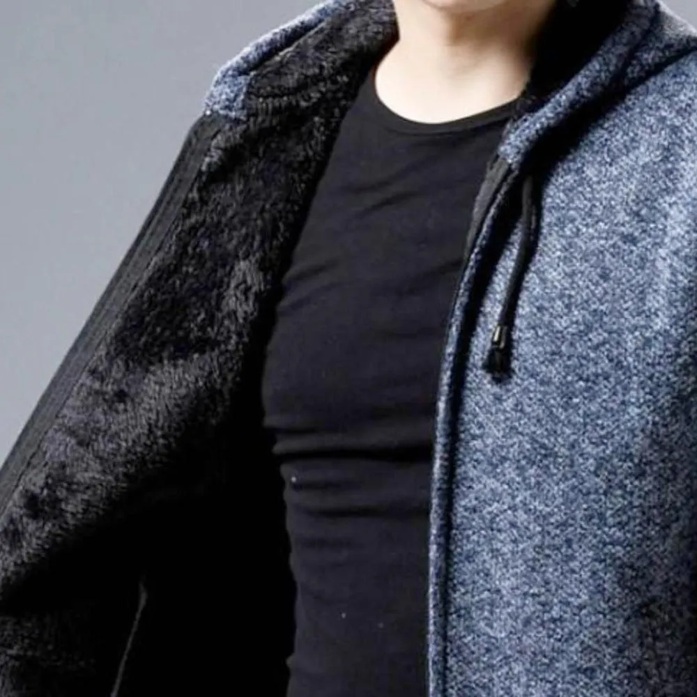 Mens Fleece Lined Sweater Jacket
