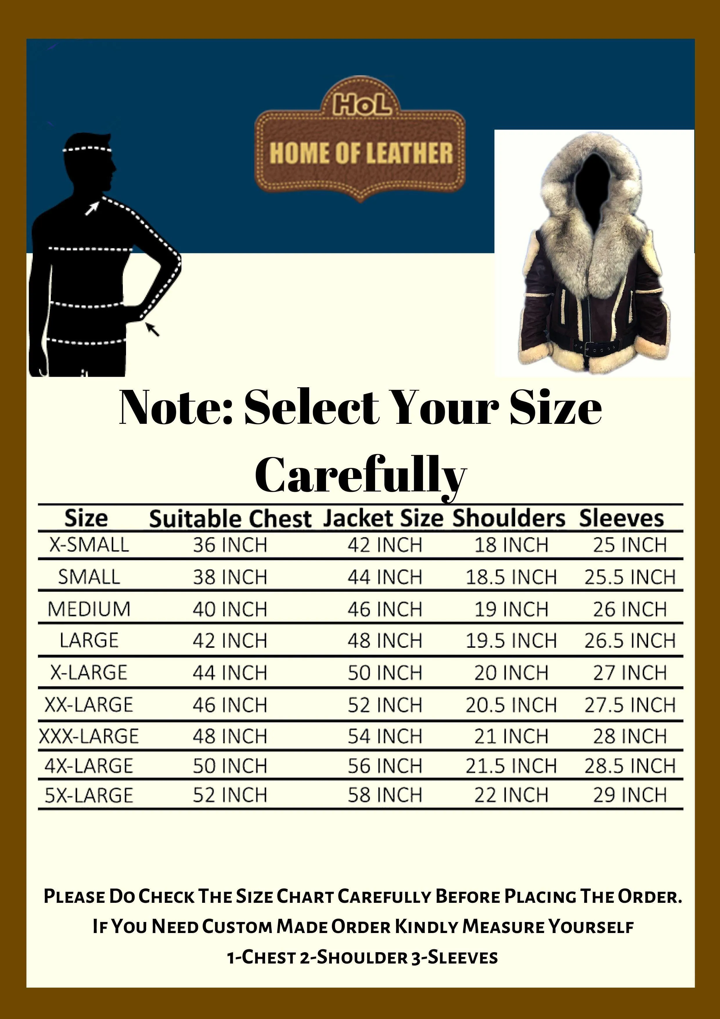 Mens Vintage Distressed Winter Real Leather Fur Jacket Removable Hood-Season End Sale 2024