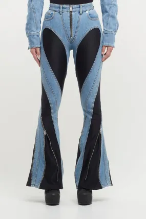 Mugler Denim Stretch Pants
