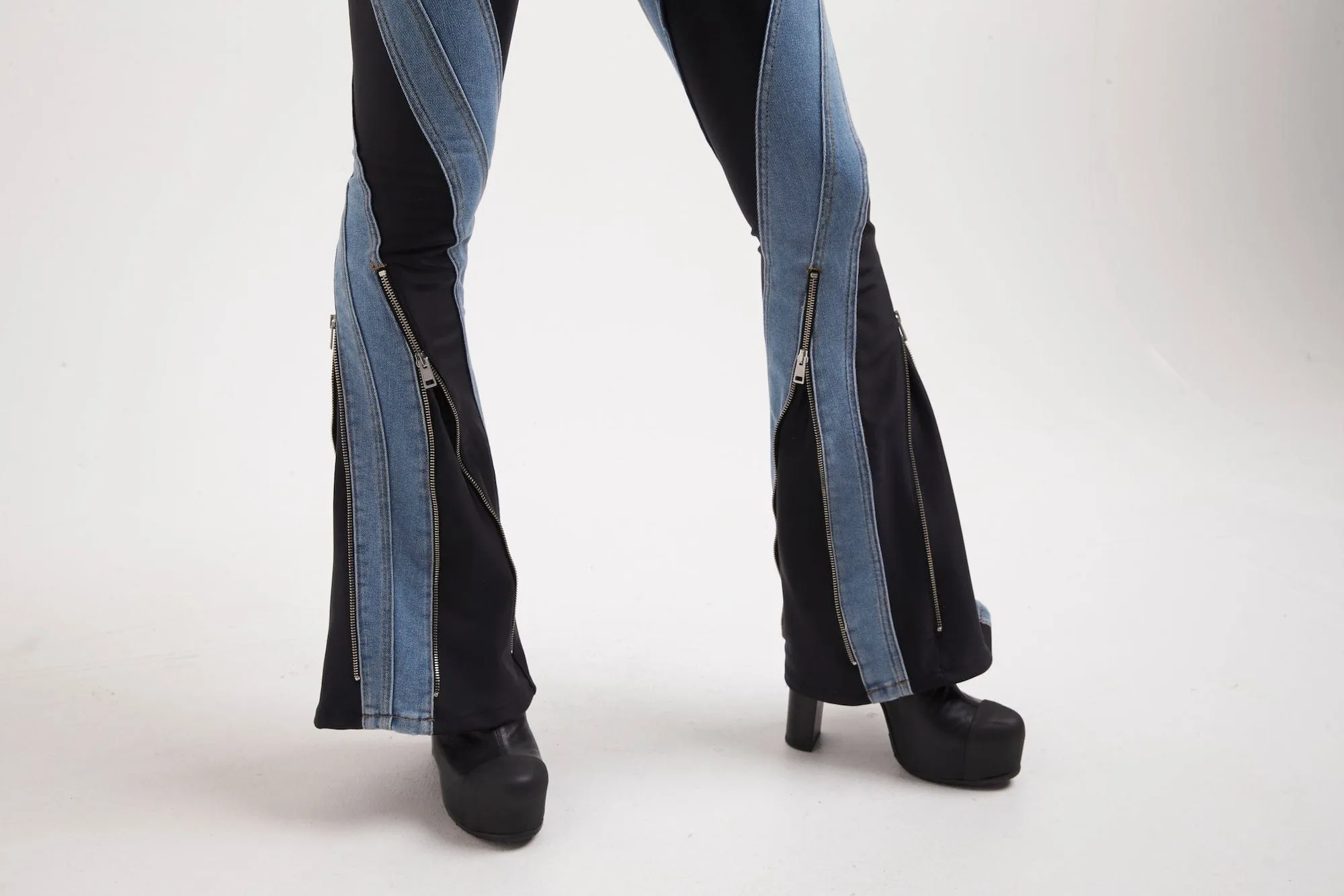 Mugler Denim Stretch Pants