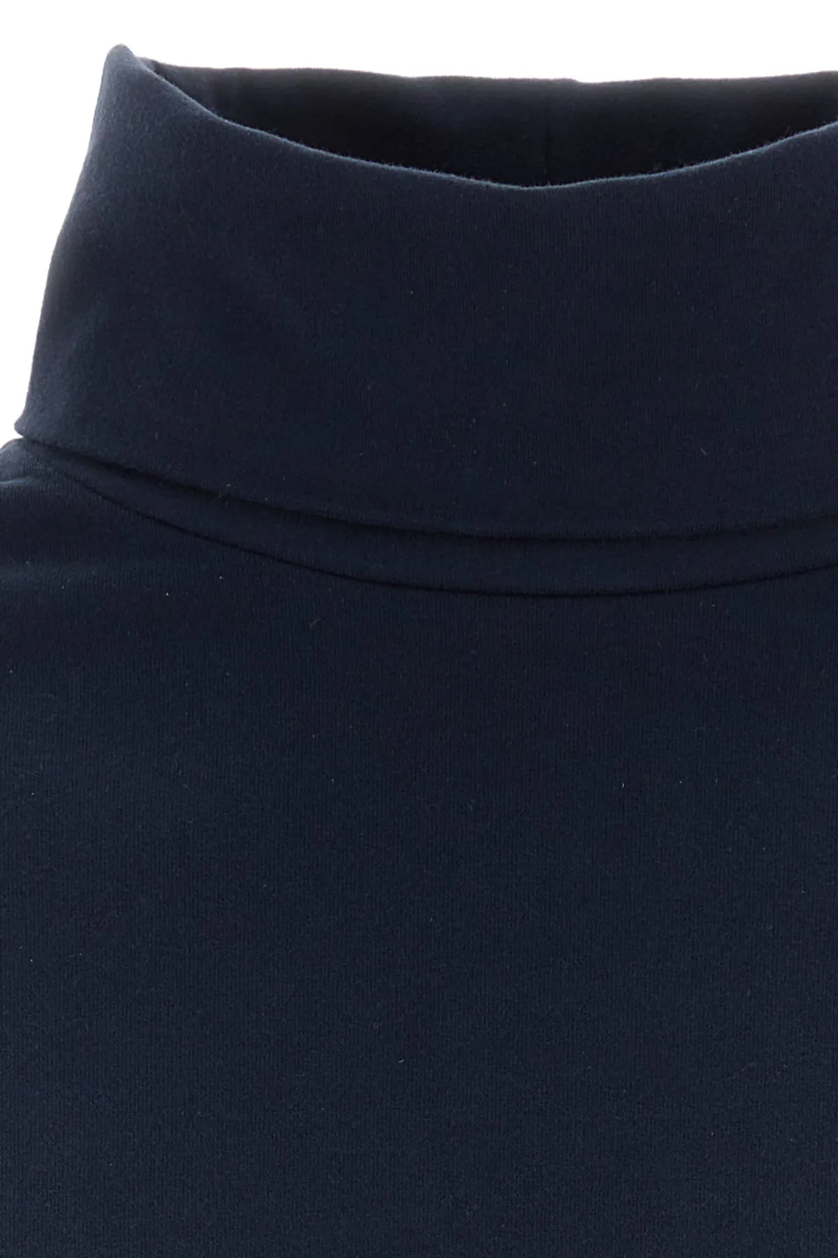 Navy blue stretch cotton sweater