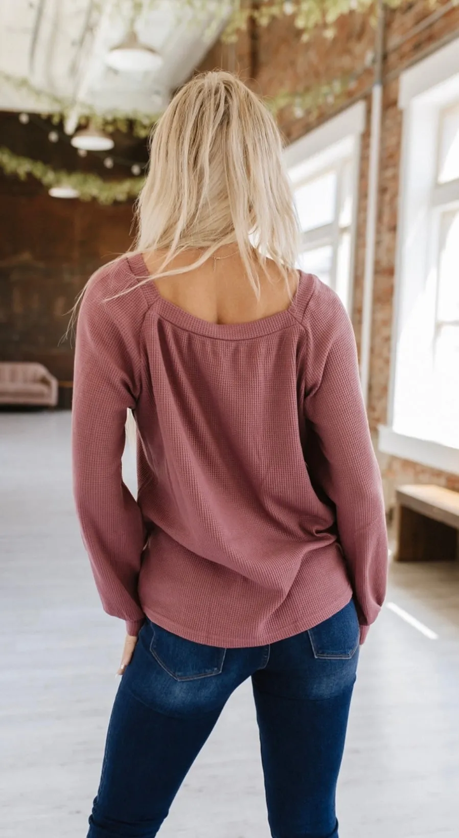 New In Town Waffle Knit Top