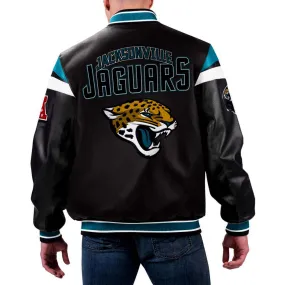 NFL Black Jacksonville Jaguars Leather Jacket