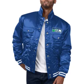 NFL Renegade Seattle Seahawks Satin Jacket Men and Women