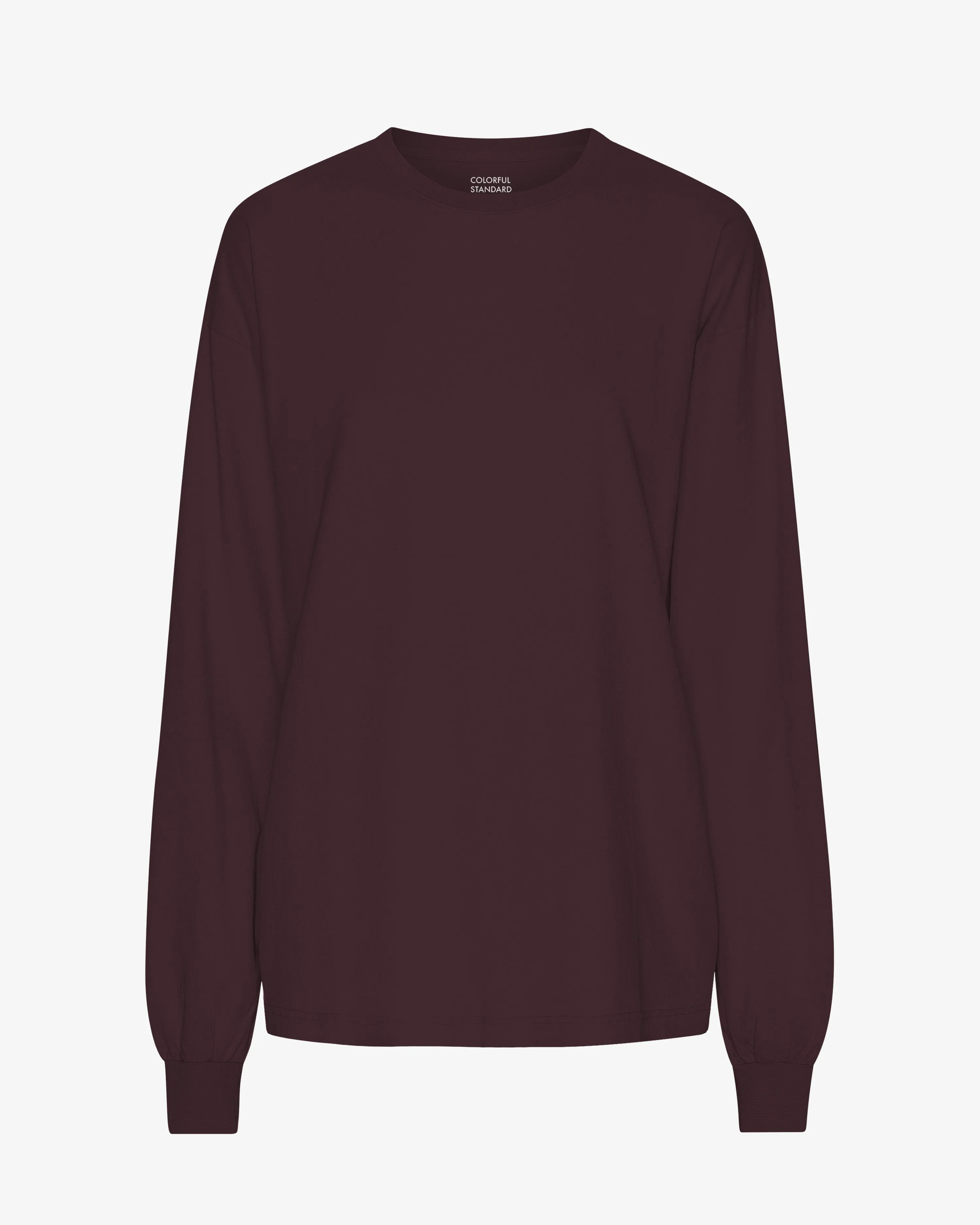 Oversized Organic LS T-Shirt - Oxblood Red