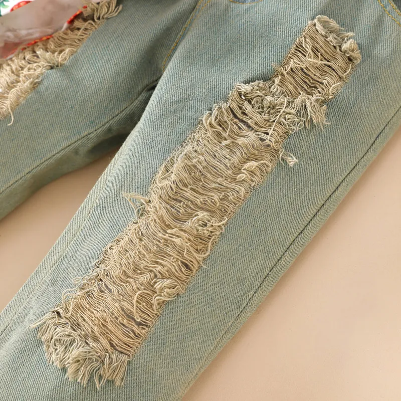 Pineapple Top and Jeans Set
