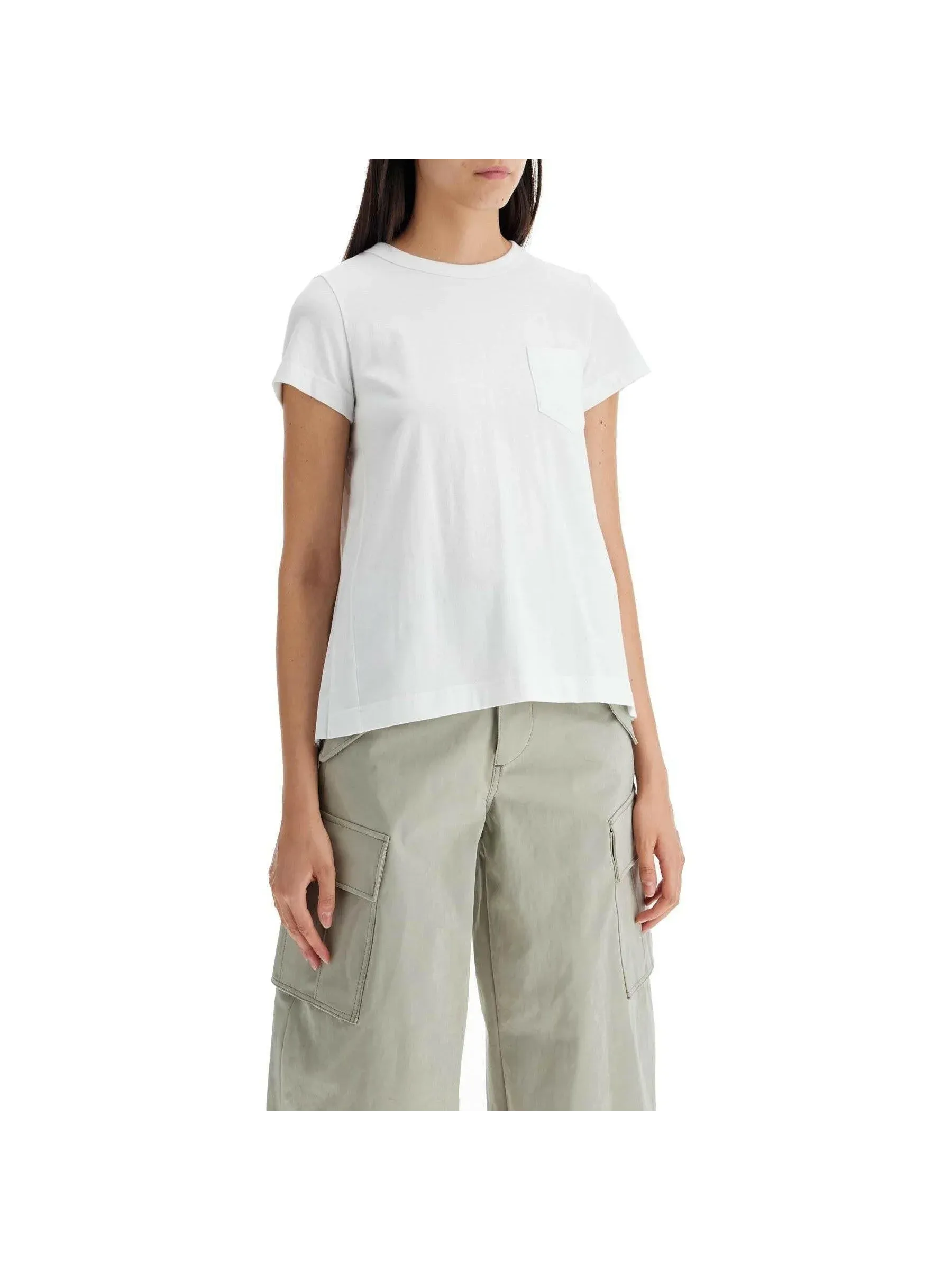 Pleated Back Mock Turtleneck Sweater