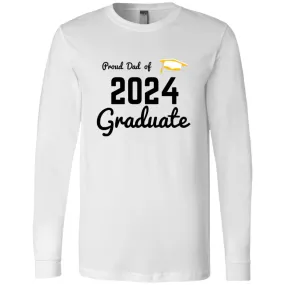 Proud Dad -- Graduate 2024 -- Men's Jersey LS T-Shirt
