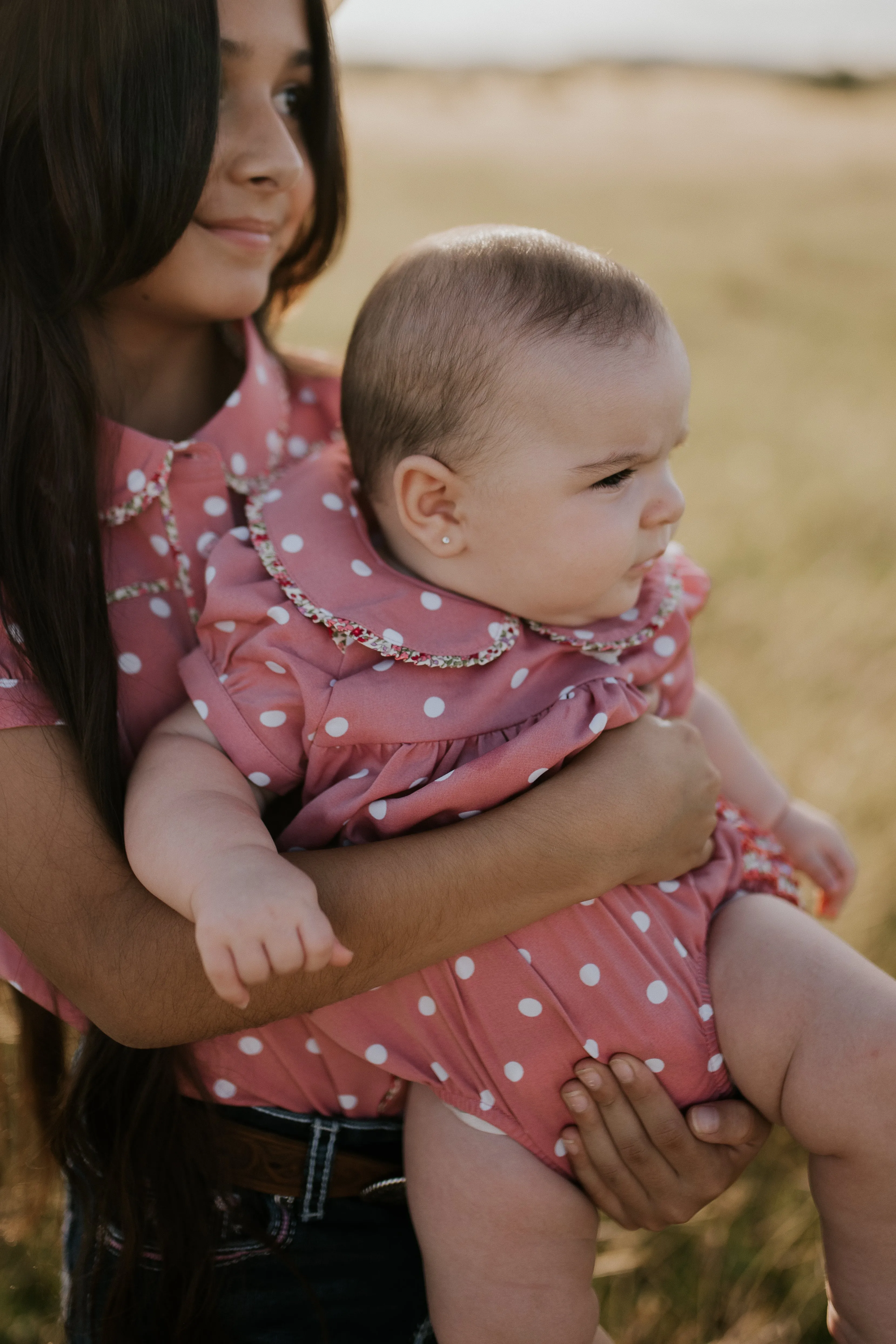 "Clementine Jnr" Spotty Vintage Short Sleeve Bubble Romper