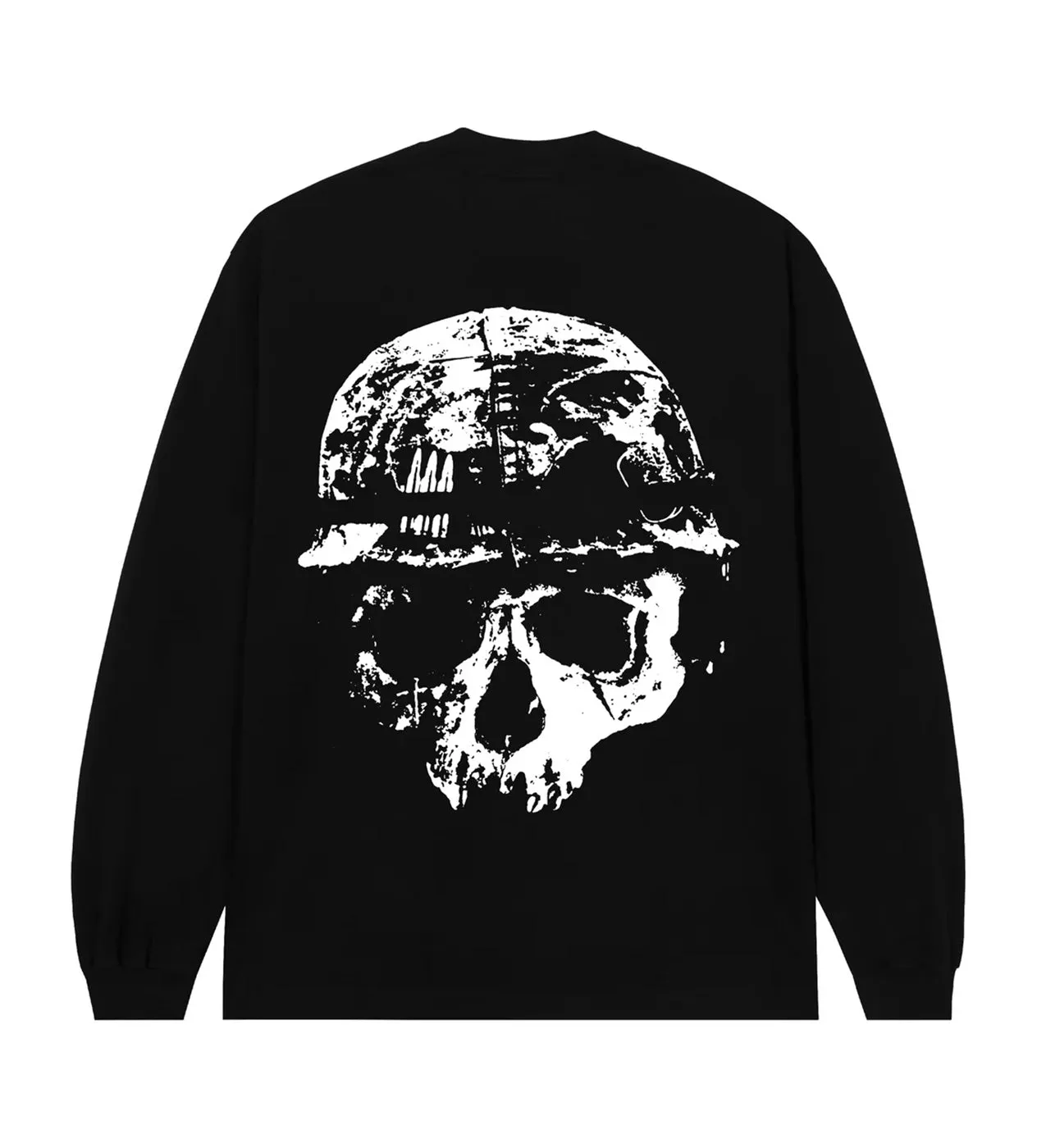 Revenge War Skull Long Sleeve Black Tee