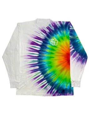 ROYGBIV Astro Rainbow Tie Dye Long Sleeve T-Shirt