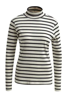 Smith&Soul / Damen-Shirt / RIB JERSEY TURTLENECK STRIPED