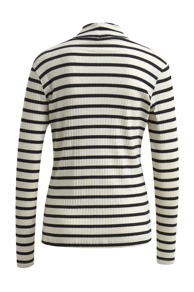 Smith&Soul / Damen-Shirt / RIB JERSEY TURTLENECK STRIPED