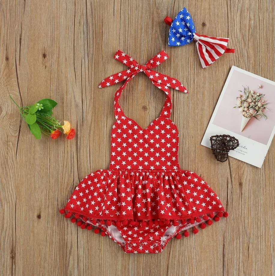 Stars Romper with Headband