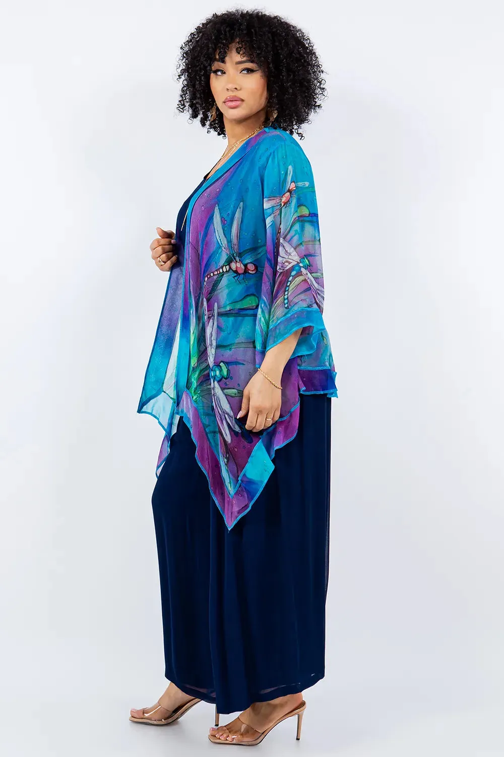 Sterling Style Short Butterfly Jacket - VI11256SBJ MONET DRAGONFLIES