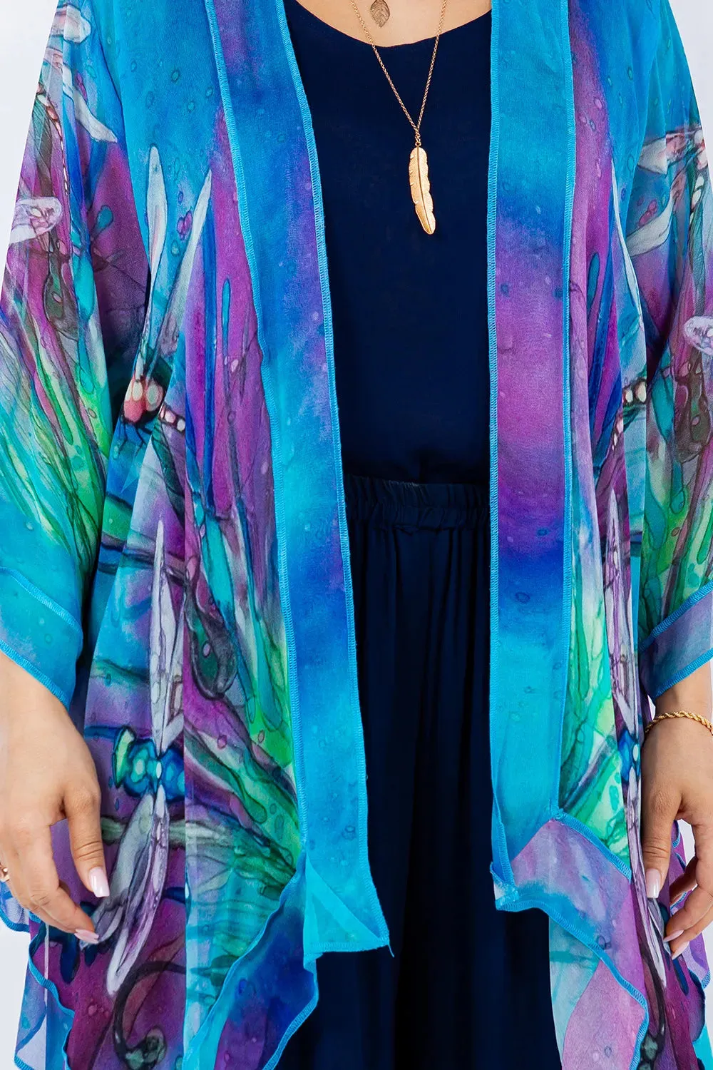 Sterling Style Short Butterfly Jacket - VI11256SBJ MONET DRAGONFLIES