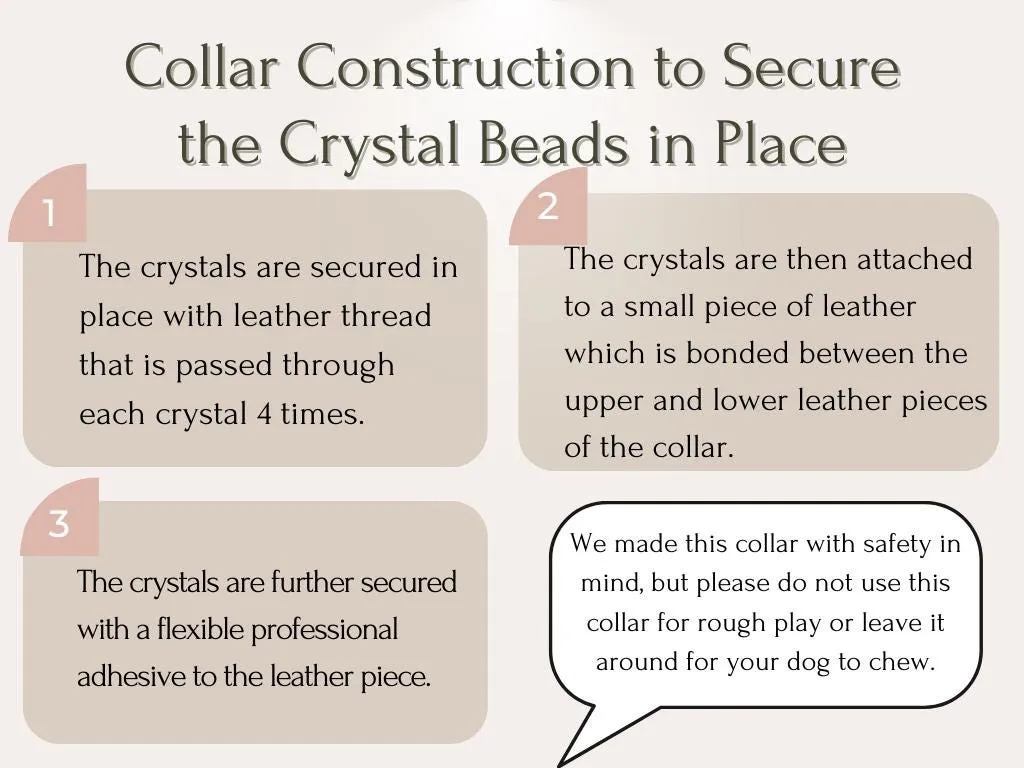 Strength & Vitality Support - Healing Crystal Collars - Red Metallic Leather SV102