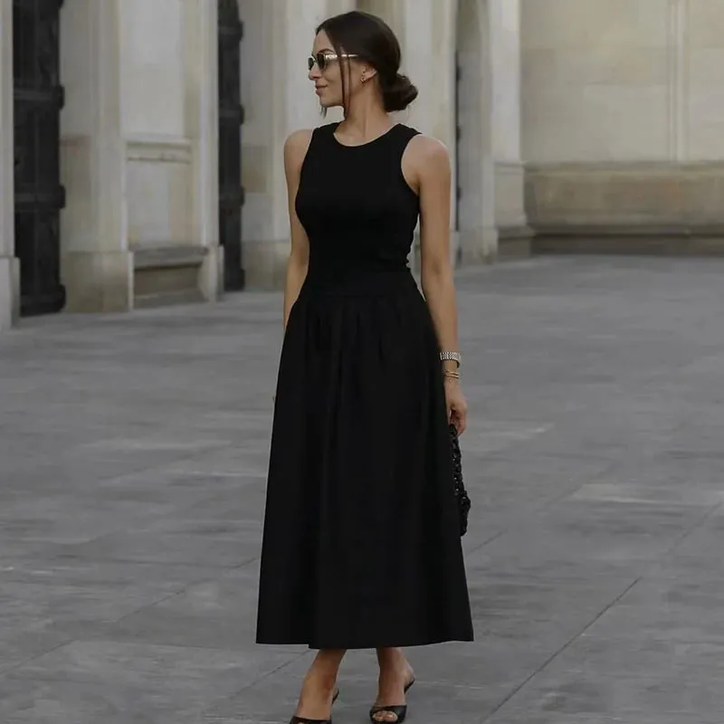 Trendy Casual Long Chic Tank Maxi Dress