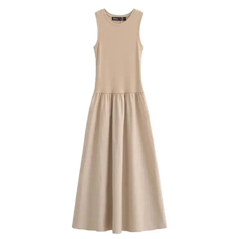 Trendy Casual Long Chic Tank Maxi Dress
