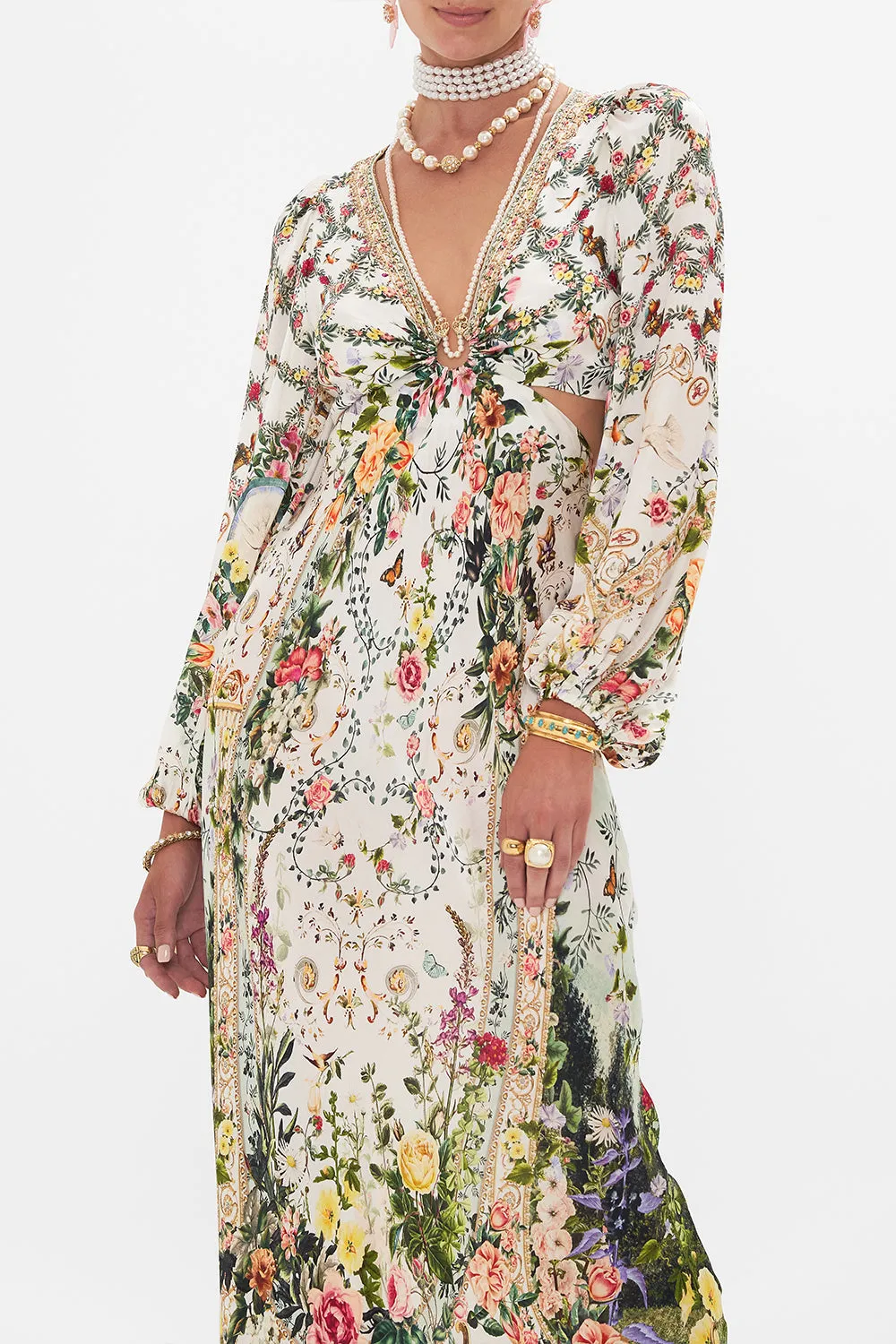 U-RING CUT OUT DRESS RENAISSANCE ROMANCE