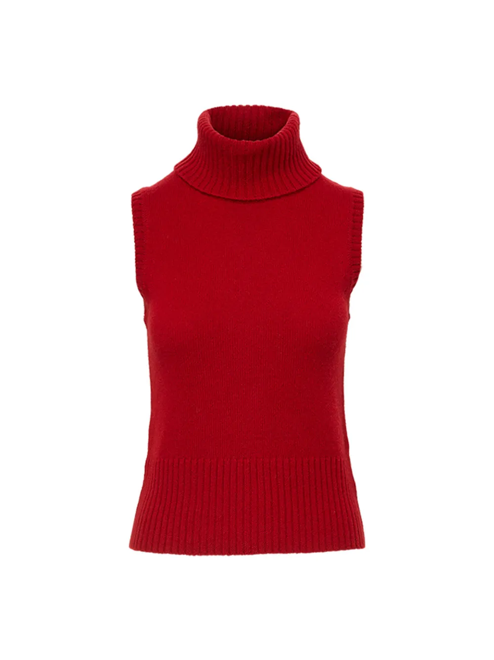 Veronica Beard Mazzy Cashmere Shell in Crimson