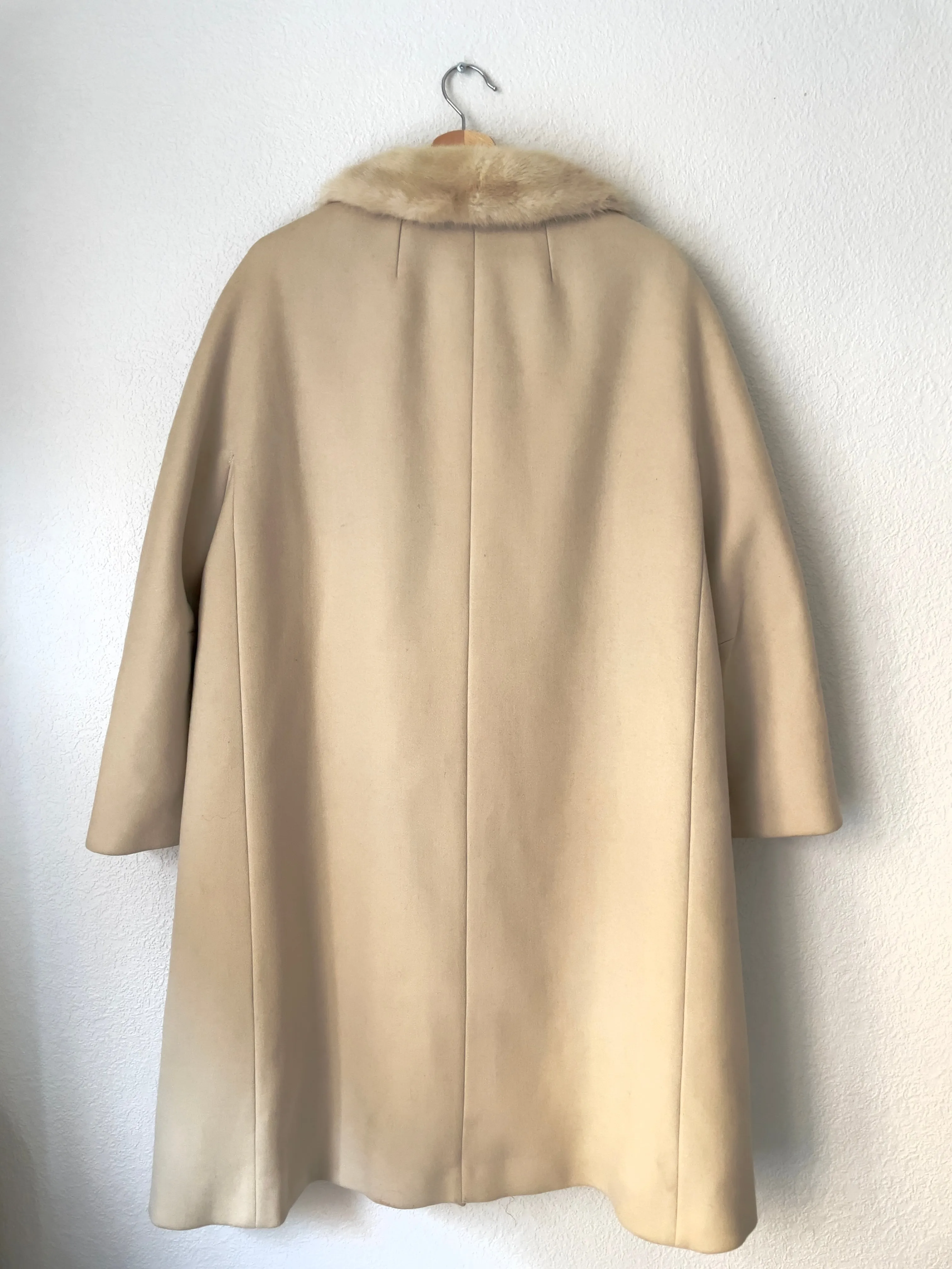 Vintage Real Fur Collar Coat - Upsala Kapp