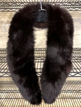 Vintage Women's Luxury Mahogany Brown Fur Neck Shawl/Collar