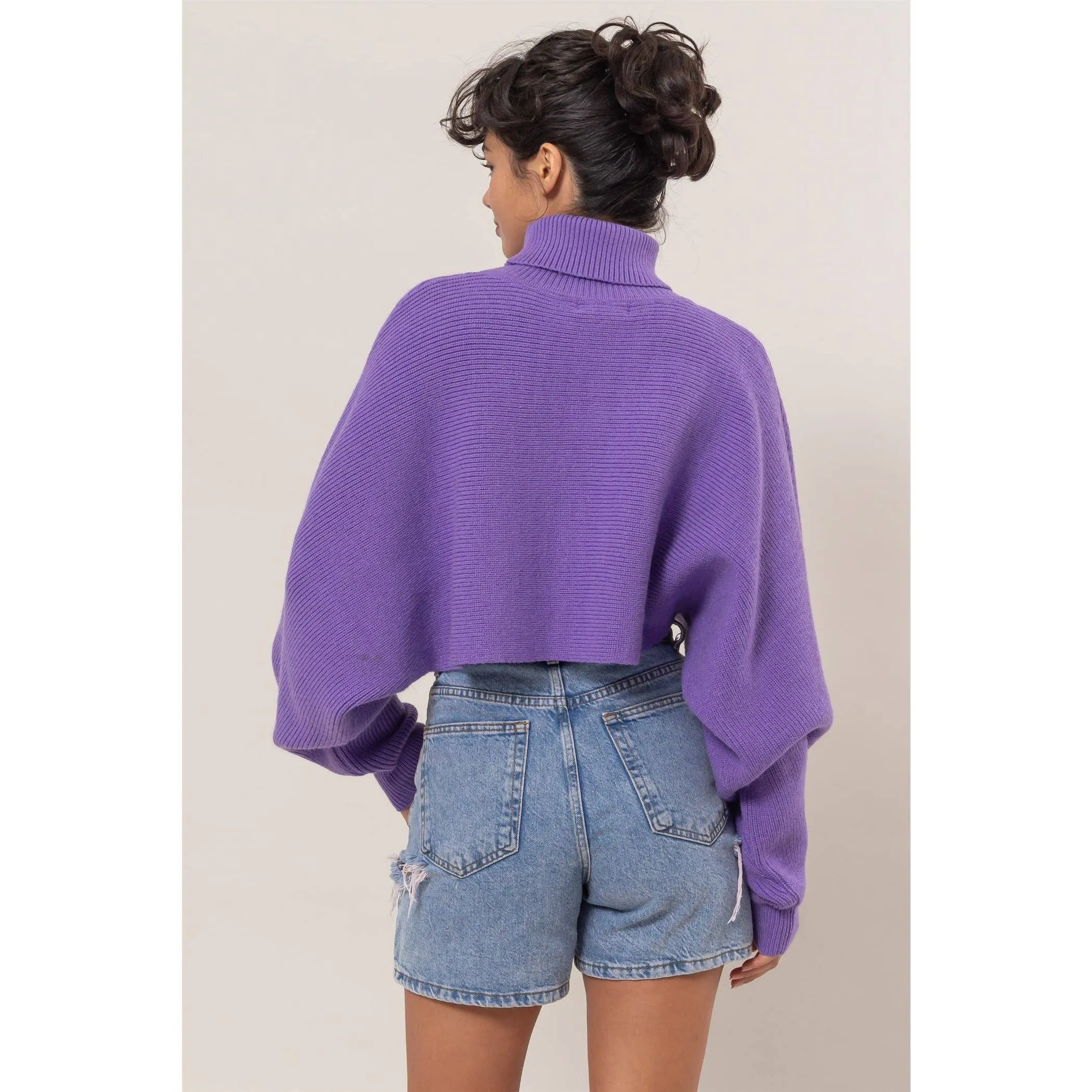 Violet Turtleneck