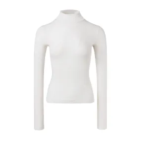 White Sheer Long-sleeve T-shirt