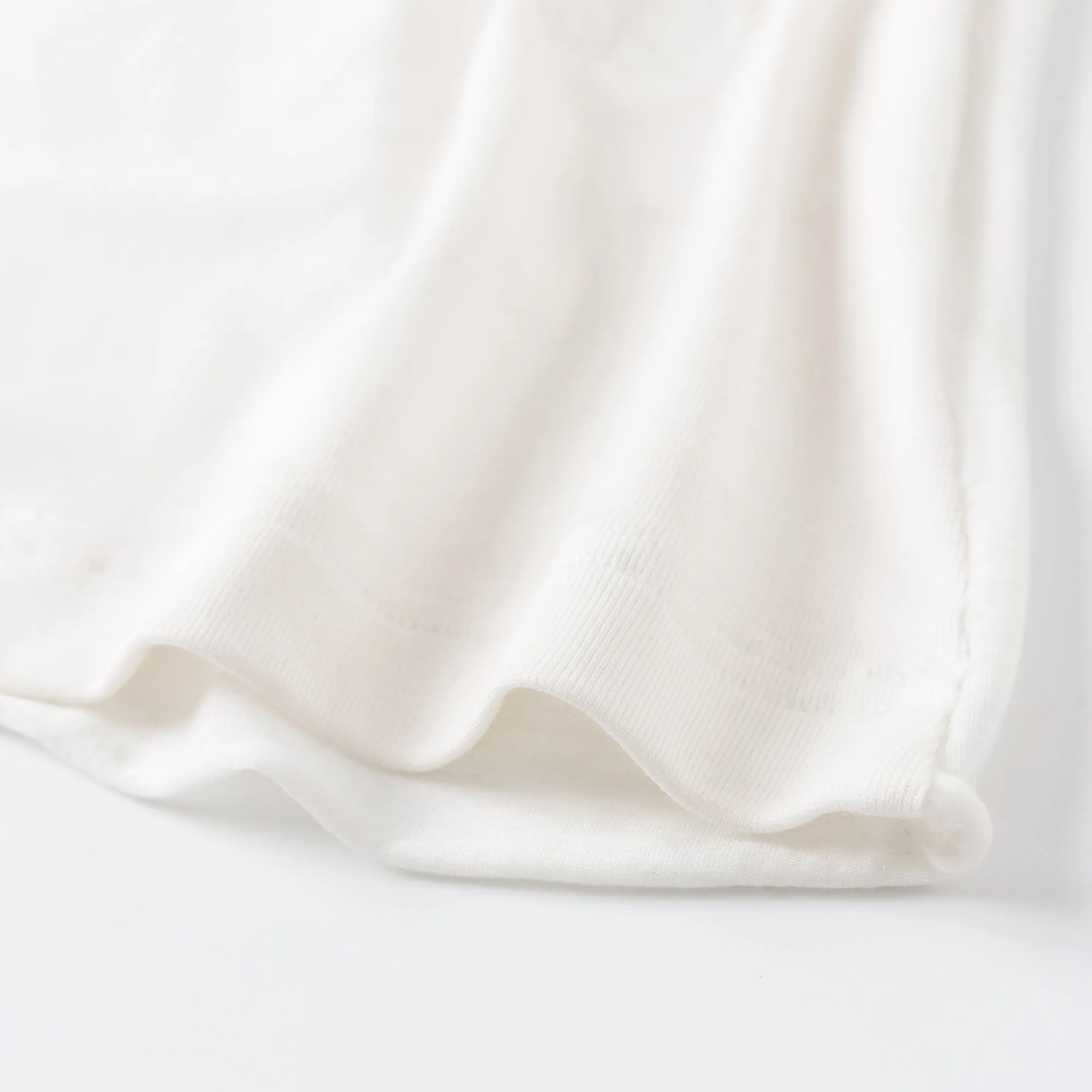 White Sheer Long-sleeve T-shirt