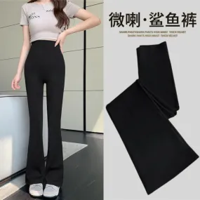 Women's High-Waist Flared Shark Leggings
