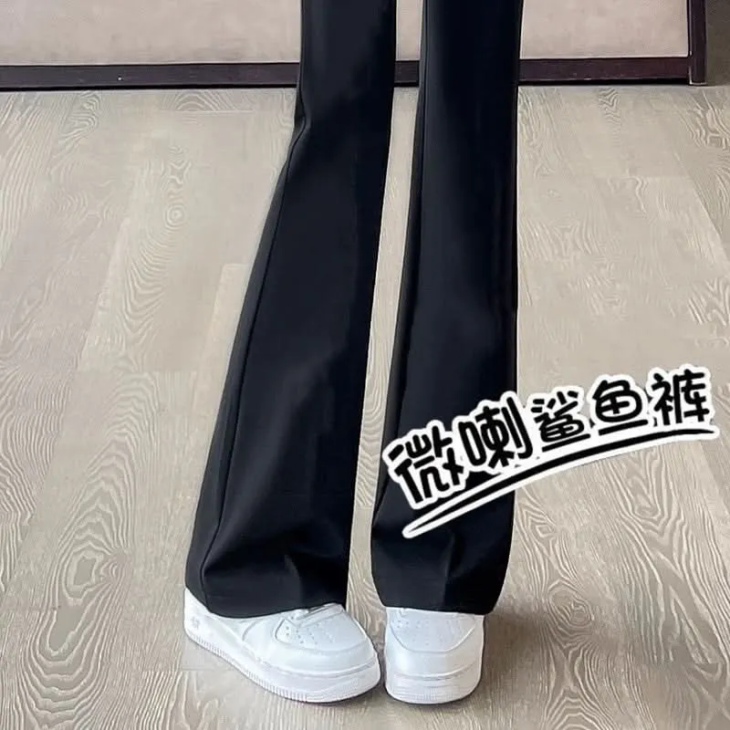 Women's High-Waist Flared Shark Leggings
