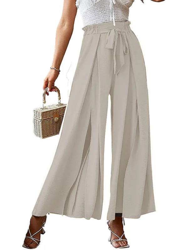 Women’s Pleated High Waist Wide Leg Pants in 8 Colors S-XXL