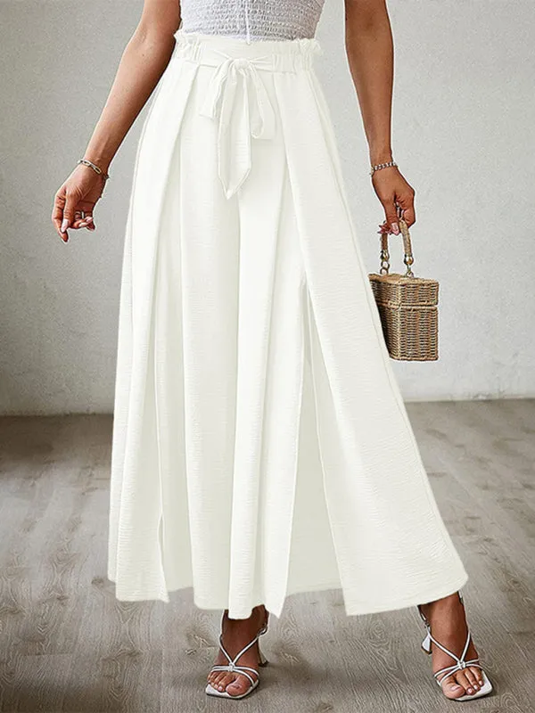 Women’s Pleated High Waist Wide Leg Pants in 8 Colors S-XXL