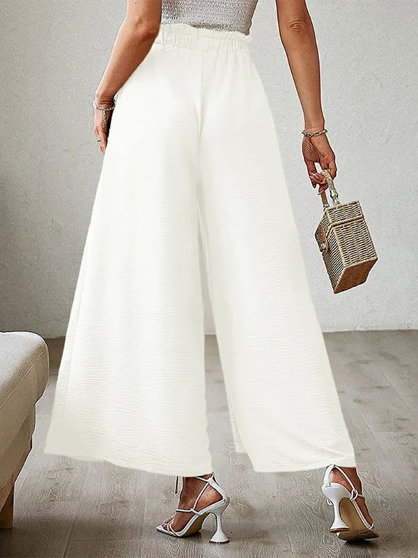 Women’s Pleated High Waist Wide Leg Pants in 8 Colors S-XXL