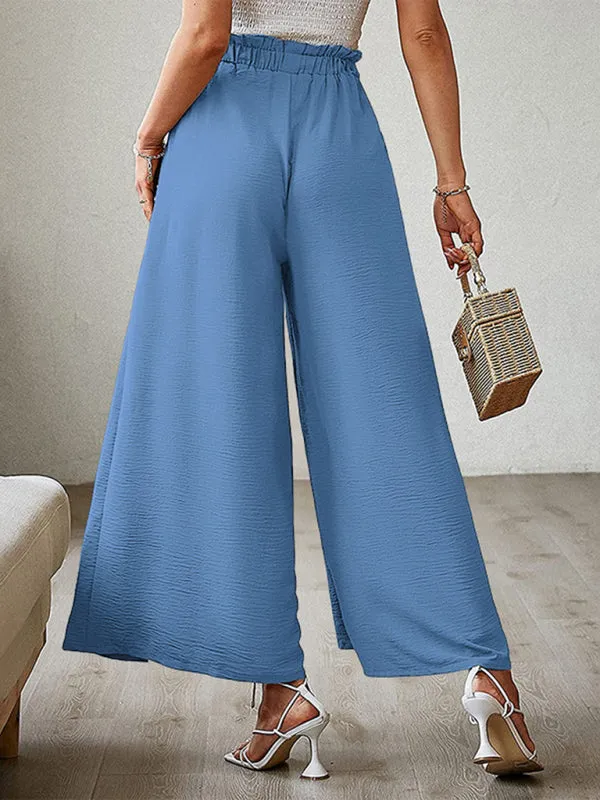Women’s Pleated High Waist Wide Leg Pants in 8 Colors S-XXL