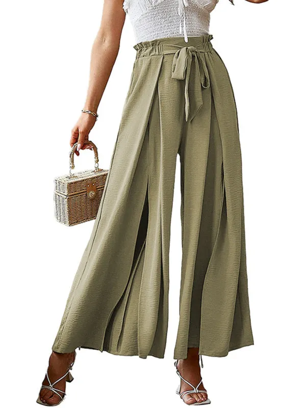 Women’s Pleated High Waist Wide Leg Pants in 8 Colors S-XXL