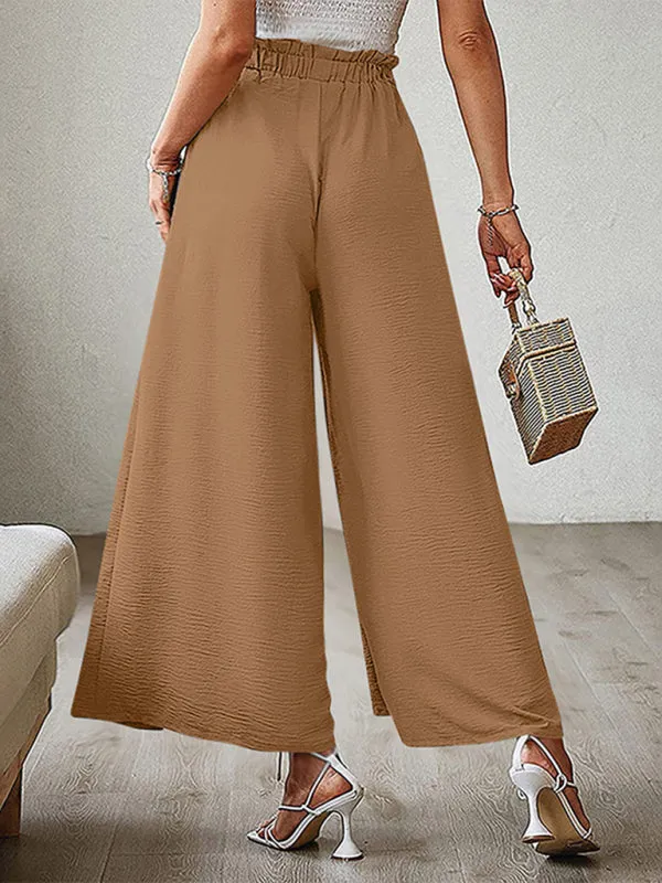 Women’s Pleated High Waist Wide Leg Pants in 8 Colors S-XXL