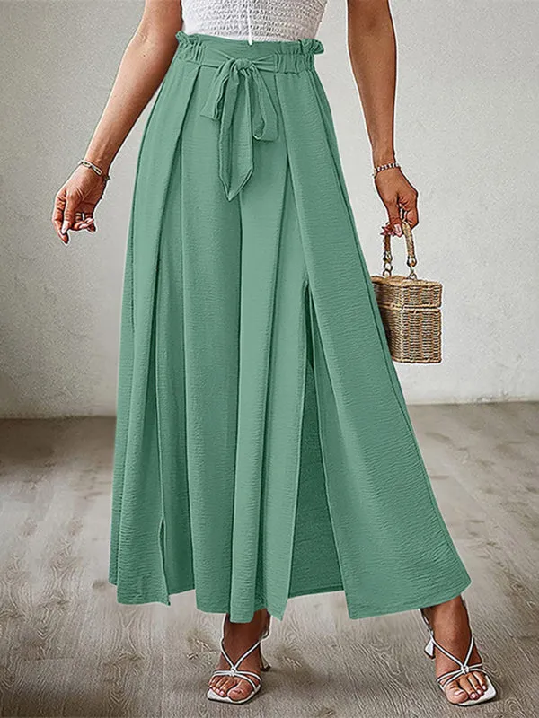 Women’s Pleated High Waist Wide Leg Pants in 8 Colors S-XXL