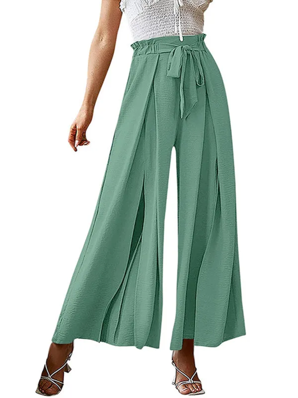 Women’s Pleated High Waist Wide Leg Pants in 8 Colors S-XXL