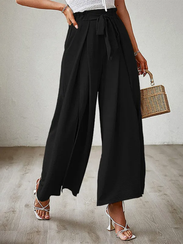 Women’s Pleated High Waist Wide Leg Pants in 8 Colors S-XXL