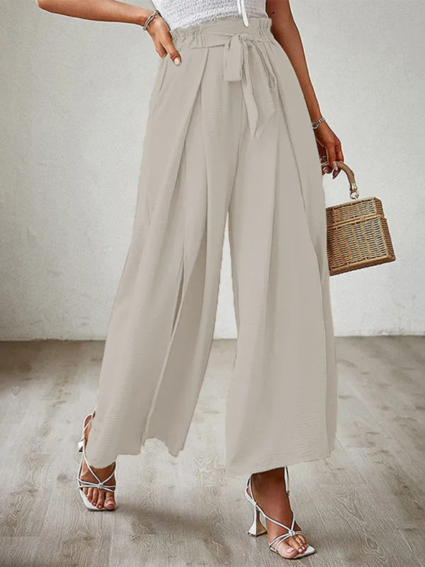 Women’s Pleated High Waist Wide Leg Pants in 8 Colors S-XXL
