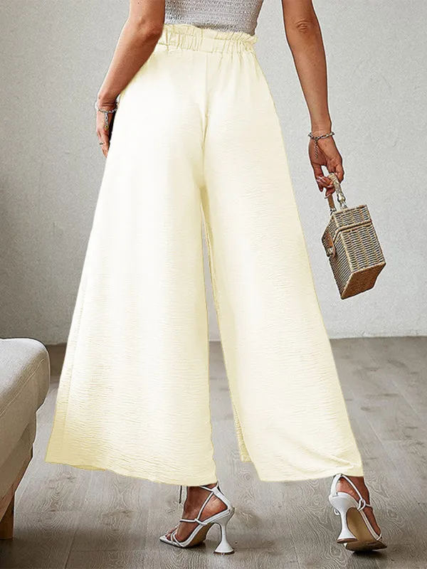 Women’s Pleated High Waist Wide Leg Pants in 8 Colors S-XXL