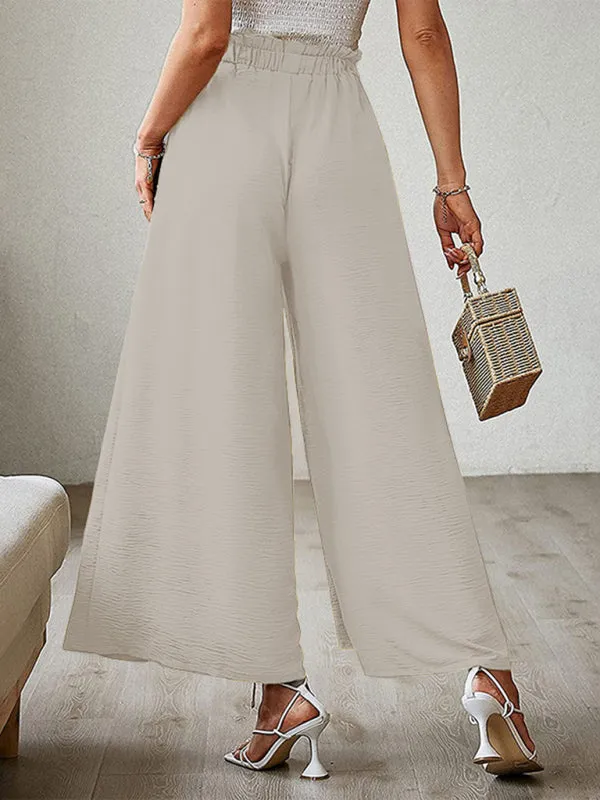 Women’s Pleated High Waist Wide Leg Pants in 8 Colors S-XXL