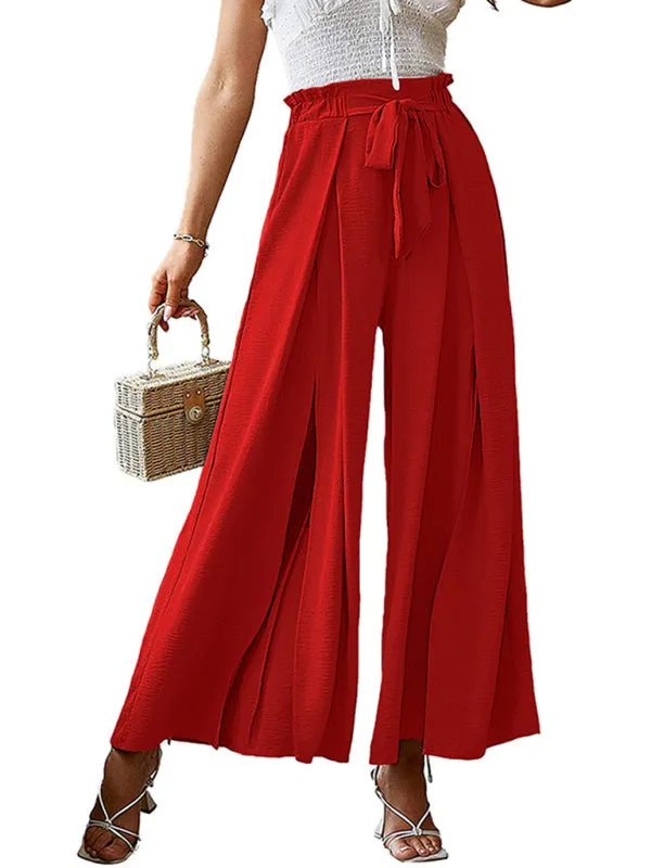 Women’s Pleated High Waist Wide Leg Pants in 8 Colors S-XXL