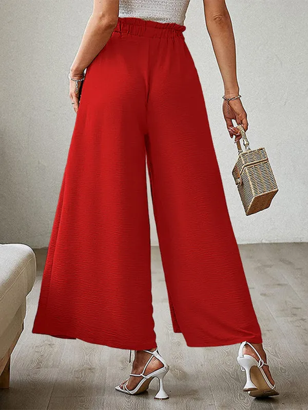 Women’s Pleated High Waist Wide Leg Pants in 8 Colors S-XXL