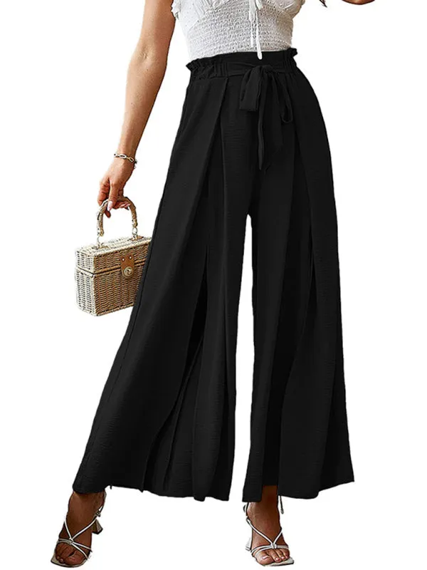 Women’s Pleated High Waist Wide Leg Pants in 8 Colors S-XXL
