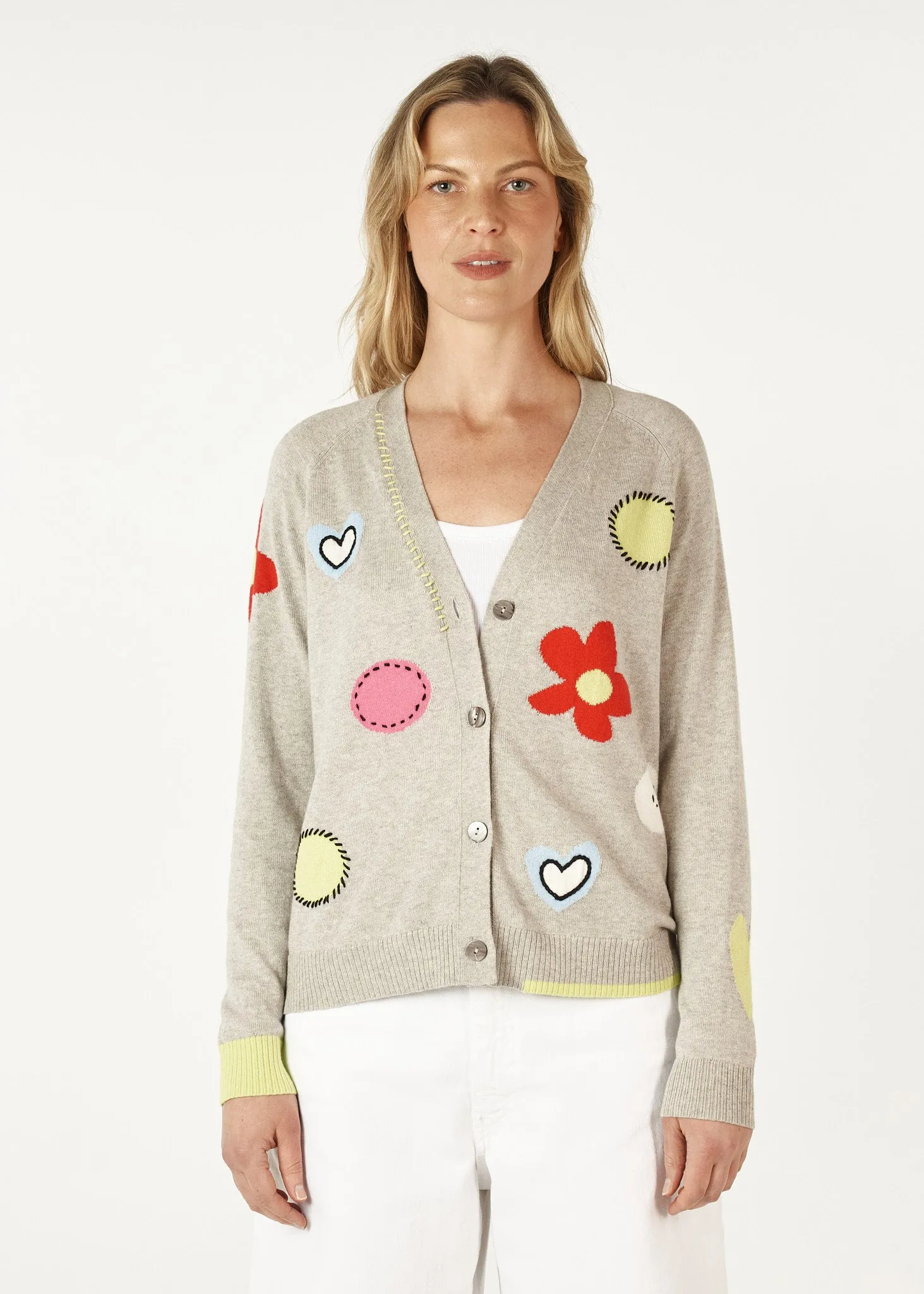 Zaket & Plover Happy Cardi  -  Marl